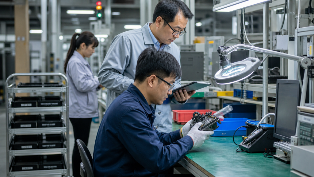 工业设备联网与边缘网关现场与质量追溯相关的企业现场配图