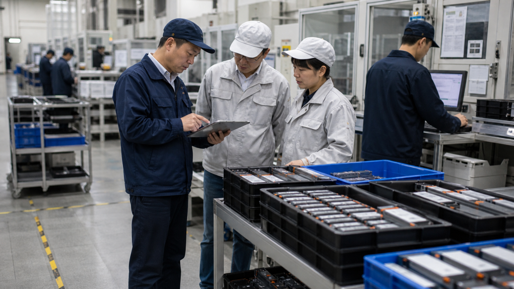 制造企业生产调度会议与质量追溯相关的企业现场配图